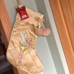 TinkerBell Stocking Gold New